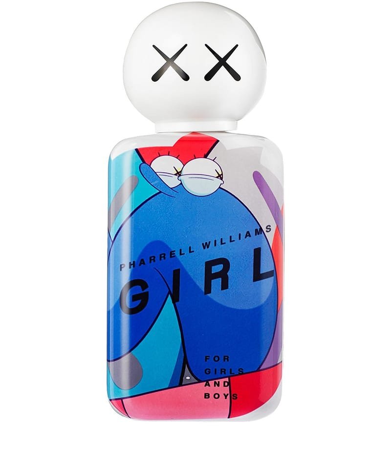 Kaws 也在做一名設(shè)計(jì)師。 例如，在這里，他與 Commes des Gar?ons x Pharrell Wiliams 系列合作設(shè)計(jì)了一款香水瓶。 ?Kaws 通過 Instagram